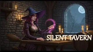 Quiet Medieval Tavern Night 🍺📖Knight Reading by Candlelight | Cozy Dark Fantasy Ambience