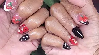 HOW TO MAKE CHERRY PRESS ON NAILS