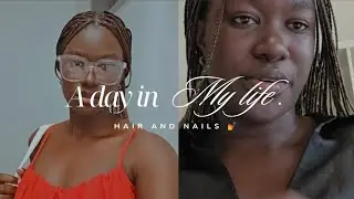 Daily vlog |hair and nails day #vlog #hairday #nails 
