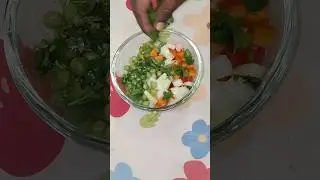 Green Pea Healthy Salad 🥗 Dressing 😋 | Weight Loss Salad Recipe | Evening Snack #shorts #viral #food