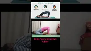 Setu Bandhasana (Bridge Pose)#back #spine