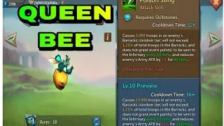 #Queen Bee Familiar attack Lords Mobile# 😘😘😎😎#Queen Bee sent my t4s Infirmary#Lords mobile gameplay#