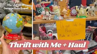 I Scored Big! | Shopping the Largest Garage Sale Event | Vintage Reseller