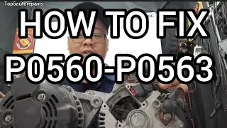HOW TO FIX P0560 P0561 P0562 P0563 ERROR CODE