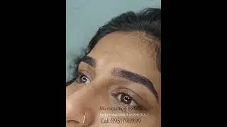 Feather Stroke Technique for natural look by Dr Sajesh Bangalore.Call 8951798999 #microblading #brow