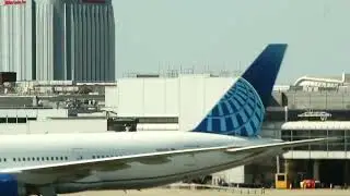 United Airlines B777-200ER N69020 Taxing at London Heathrow