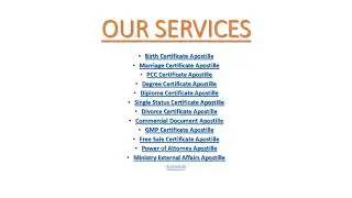 HOW TO MAKE BIRTH CERTIFICATE APOSTILLE/SINGLE STATUS CERTIFICATE APOSTILLE/MEA ATTESTATION DELHI