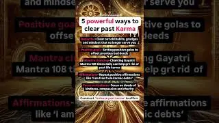5 powerful ways to clear past karma #karma #karmicdebt