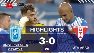 REZUMAT: Universitatea Craiova - UTA Arad 3-0. Oltenii fac golaveraj în Superligă