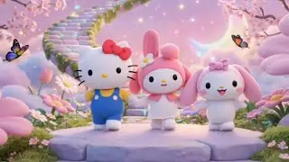 Step by Step! 🎵 Happy Learning Song with Hello Kitty, My Melody & Cinnamoroll | Cude 4K Music Video