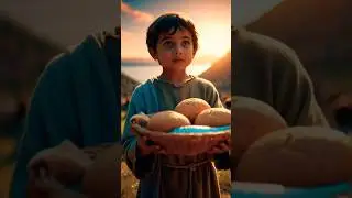 How Jesus Fed 5,000 People with One Boy's Lunch #god #ai #faith #jesus #aivideo #bible #shorts
