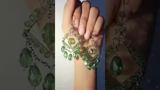 handmade earring💚 #earrings #earringtutorial #trendingshorts #viral #shorts