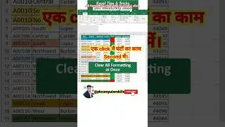 clear all formatting data in Ms Excel# all conditional  formatting data remove one click ms excel#!