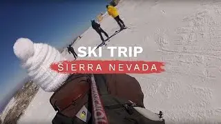 Lots of fun skiing and falling in Sierra Nevada, Spain