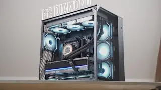 PC DIAMOND | RTX 5080, 9800X3D, 32Go DDR5, 2To SSD M.2, Lian Li O11 VISION COMPACT, Unifan SL-INF