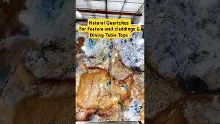 Exotic Quartzites for Wall cladding | Dining Tabletop #quartzite #diningtable  #shorts #trending #yt