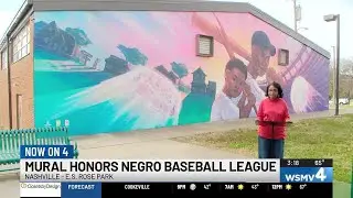 Mural honoring Negro Baseball League legacy unveiled in Nashville