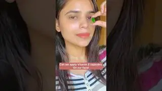 Can we apply vitamin E capsules on face? #vitamine #skincaretips #youtubeshorts