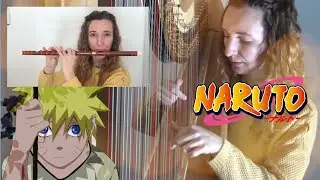 Naruto - Sadness and Sorrow  | Harp & Chinese bamboo flute cover
