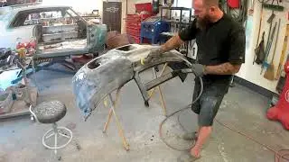 Repairing a plastic bumper cover with Evercoat Maxim Multi-fix plastic repair epoxy Part 1