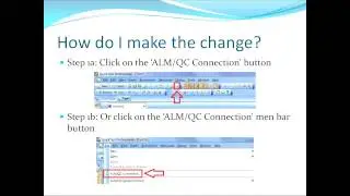 QTP Video Tutorial: How To Update ALM QC Connection To New Project