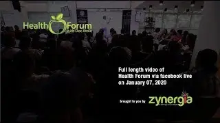 7 January 2020 | Health Forum via Facebook Live