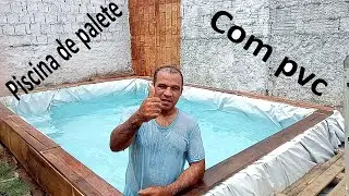 COMO FAZER PISCINA DE PALETE COM PVC