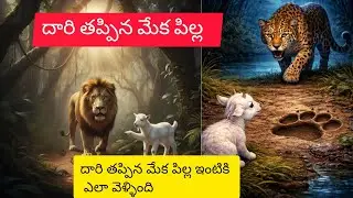 దారి తప్పిన మేక పిల్ల ఇంటికి ఎలా వెళ్ళింది#goat and line moral story in Telugu 