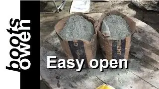 How to open a bag of cement the easy way