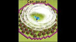 Can go out from this traps // air Traps Challenge For electro dragon #shorts #coc #newchallengecoc