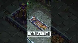 😈Valkyrie vs Trool Monolith😈Clash of Clans🔥 #shorts #coc
