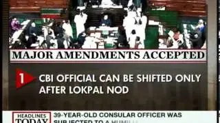Amended Lokpal bill in Lok Sabha today