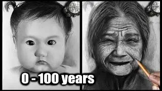 Рисуем 1 - 100 лет девушке - DP ART