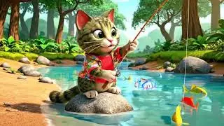 The Cat Fishing| Fun Animated Movie Music | Memeow Channel