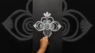 Creative Freehand Kolam rangoli Art designs 🌷🌷 | easy muggulu | small rangoli for Daily use