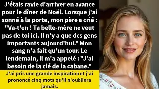 J'étais ravie d'arriver en avance pour le dîner de Noël. Lorsque j'ai sonné à la porte,