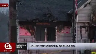 House fire with propane tank explosion in Geauga County