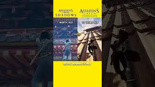 Assassin's Creed Shadows vs Assassin's Creed Syndicate - Rope Animations