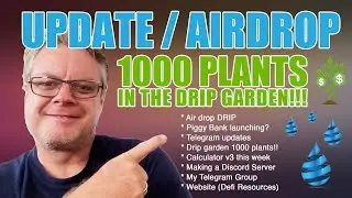 Drip Air Drop Update and 1000 plants in the Drip Garden