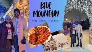 Blue Mountain🏔️ - part 1 | skiing⛷️, Village Market, Food & Games