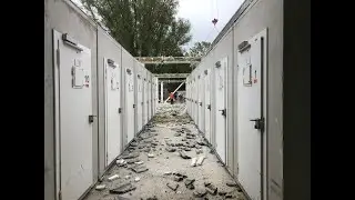 Demontage Tijdelijke Rechtbank Amsterdam -  met timelapse