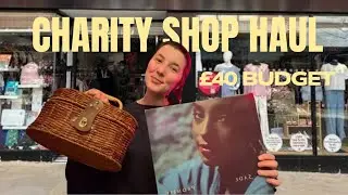CHARITY SHOP VLOG UK £40 BUDGET | Plus Y2K Clothing & Records Haul ❄️👗