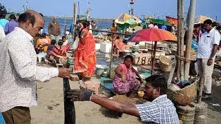 Red snapper fish cutting | Sankara Fish Cutting | vintage fish cutting Live Kasimedu Fish Market