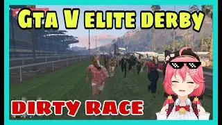 Sakura Miko Using Unique Trick To Win On A Horse Race | GTA  V [Hololive/Eng Sub]