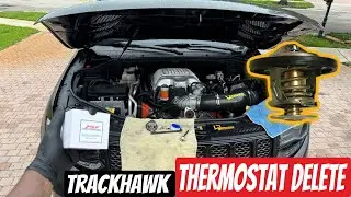 JEEP TRACKHAWK & HELLCAT ТЕРМОСТАТ УДАЛИТЬ УСТАНОВИТЬ!