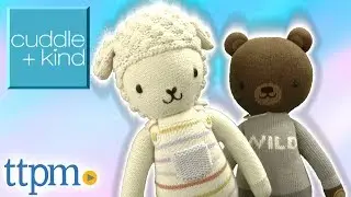 Avery the lamb and Oliver the bear Dolls from cuddle+kind