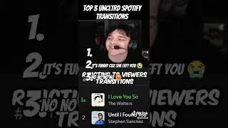 Top 3 uncltrd Spotify transitions #spotify #funny #screaming #music