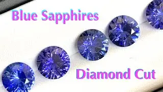 Brilliant Cornflower Blue Sapphire Rounds Diamond Cut - Precision Cut (Vibrant and Strong Flashes)
