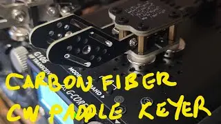 Carbon fiber CW Paddle Key with USB-C for CW apps.