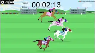 6 minute horse race timer